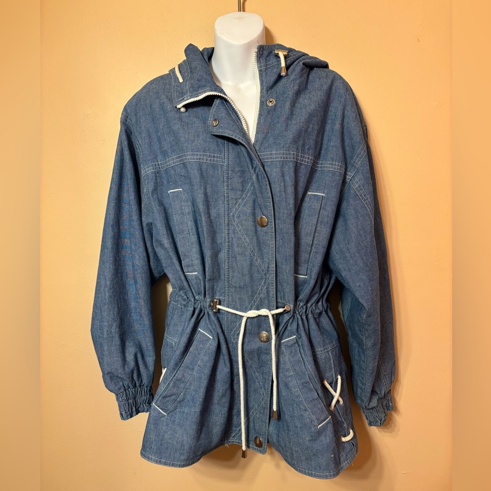 London Fog Blue Hooded women’s Jacket
